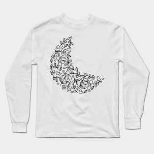 Script Moon Long Sleeve T-Shirt